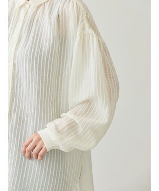 AMERICAN HOLIC ドビーストライプシャツ Ivory