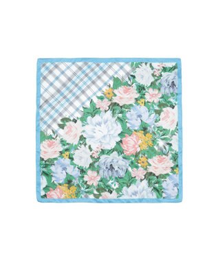 DAKS シルクアニバーサリーフローラルプリント スカーフ