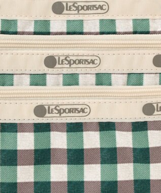 LeSportsac 3ZIP COSMETIC/フォレストギンガム フォレストギンガム