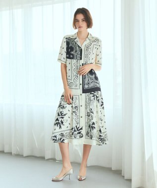 バンダナプリントシャツドレス