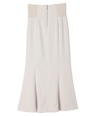 earth music&ecology バックレースサイドリブマーメイドスカート Ecru