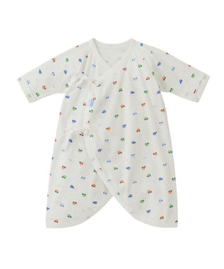 MIKI HOUSE HOT BISCUITS 【50-60cm】 フライス コンビ肌着 プリント柄