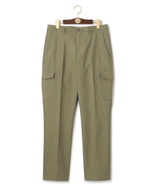 J.PRESS MEN バックサテンストレッチカーゴパンツ グリーン系