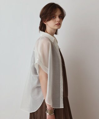 GRACE CONTINENTAL ドルマンシアーシャツ ホワイト