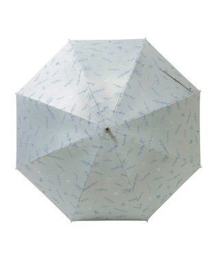 MOONBAT 【一級遮光/晴雨兼用】LANVIN en Bleu (ランバン オン ブルー) 長傘 日傘 ラインドローイング 遮光 遮熱 UV ライトグレー