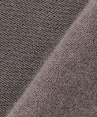 組曲 L 【加藤ローサさん着用】フラッフィーファーニット ジャケット ブラウン系