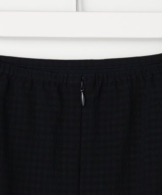 J.PRESS LADIES S シアーブロックチェック フレア スカート ネイビー系