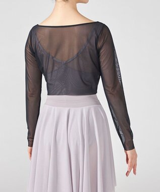 Chacott チュールショートトップ ブラック