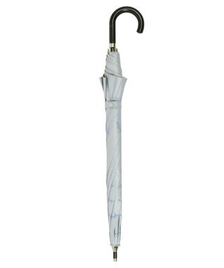 MOONBAT 【一級遮光/晴雨兼用】LANVIN en Bleu (ランバン オン ブルー) 長傘 日傘 ラインドローイング 遮光 遮熱 UV ライトグレー