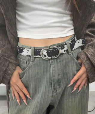 WEGO Lダブルリングスタッズベルト