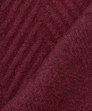 JOSEPH ABBOUD カシミヤブレンド ハイネック ZIP プルオーバーニット ワイン系