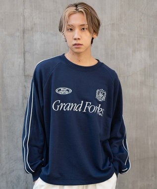 WEGO 【ユニセックス着用ITEM】ショートドロストラインプルオーバー ネイビー