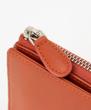 UNBILLION Otias オイルカウレザーL字ZIPミドルウォレット オレンジ