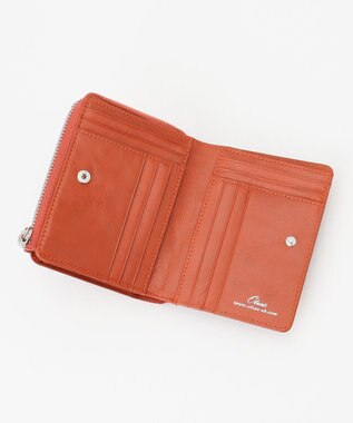 UNBILLION Otias オイルカウレザーL字ZIPミドルウォレット オレンジ