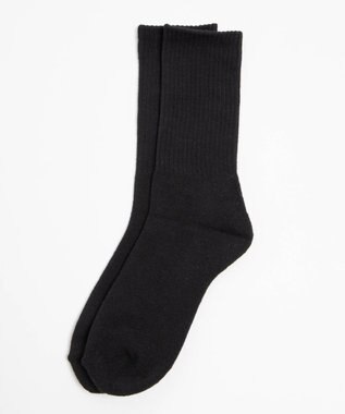 WEGO 底パイルカラーリブソックス ブラック