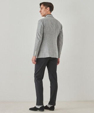 GOTAIRIKU ウォッシャブルに進化【洗える/シワになりにくい/ストレッチ】タイワンタフタ ジャケット ライトグレー系