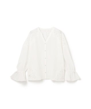 GRACE CONTINENTAL レースコンビブラウス ホワイト