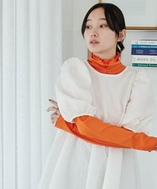 WEGO ソフトタッチカラーリブロンT オレンジ