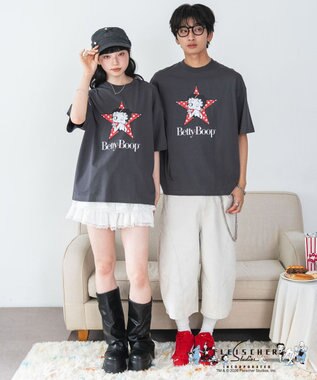 WEGO 【ベティ・ブープ/ユニセックス着用ITEM/SMLサイズ展開】キャラクターズグラフィックT4（SS） 柄1