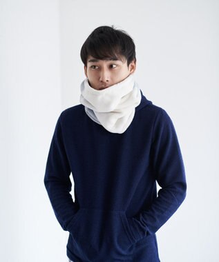 LOOM&SPOOL FOL綿毛布ネックウォーマー グレーLP-004025GY