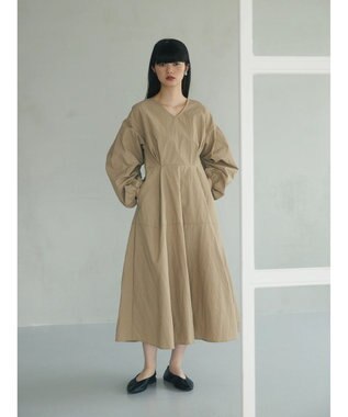 Green Parks armonia．ウエストタックワンピース Beige