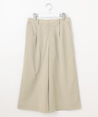 J.PRESS LADIES 【洗える】GORIAN TWILL クロップド パンツ ベージュ系