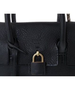 genten ミネルヴァ 2wayミニバッグ クロ