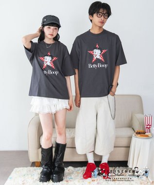 WEGO 【ベティ・ブープ/ユニセックス着用ITEM/SMLサイズ展開】キャラクターズグラフィックT4（SS） 柄1