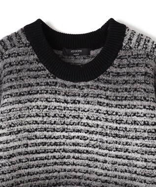 JOSEPH HOMME ヘアリーグラデーション　クルーネックニット ライトグレー系2