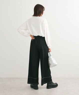 Green Parks 箔プリント長袖ロンＴＥＥ Silver