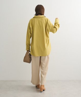 Green Parks ソフトコーデュロイシャツ Yellow