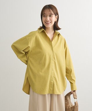 Green Parks ソフトコーデュロイシャツ Yellow