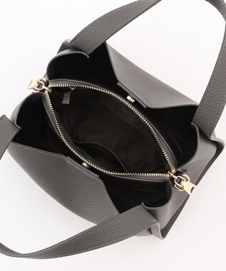 LA BAGAGERIE ソフトシュリンク2WAYハンドバッグ small ダークグレー