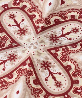 GOTAIRIKU 日本製【シルク100％】オリジナル柄チーフ_ペイズリー ベージュ系4