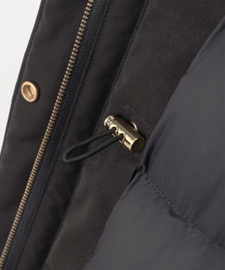 ANY SIS 【撥水・洗える】2WAYドロストフーディミドル ダウン ブラック