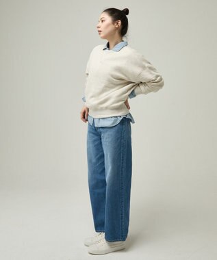 caqu ふわとろスウェットシャツ ivory