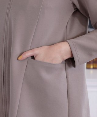 Tiaclasse L 【洗える】ソフトダンボールバックフレアフーディー モカ