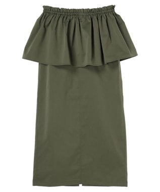 Green Parks ・ＳＵＧＡＲ　ＳＰＯＯＮ　３ｗａｙペプラムスカート Khaki