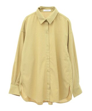Green Parks ソフトコーデュロイシャツ Yellow