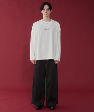 WEGO 【セットアイテム/軽量/シワにならない】ドライポリアンサンブルプルオーバーシャツ（LS） ホワイト