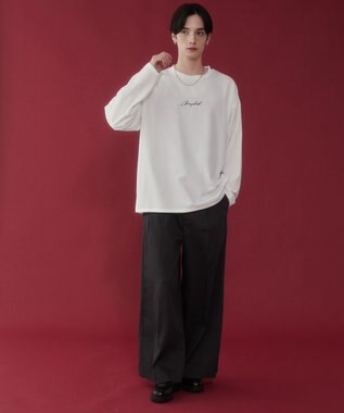 WEGO 【セットアイテム/軽量/シワにならない】ドライポリアンサンブルプルオーバーシャツ（LS） ホワイト