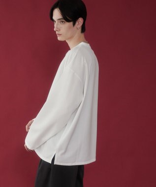 WEGO 【セットアイテム/軽量/シワにならない】ドライポリアンサンブルプルオーバーシャツ（LS） ホワイト