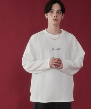 WEGO 【セットアイテム/軽量/シワにならない】ドライポリアンサンブルプルオーバーシャツ（LS） ホワイト