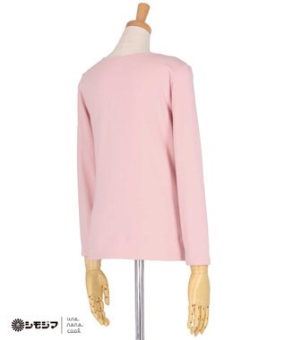 une nana cool MADE WITH シモジマ 裏起毛　シャツ ピンク