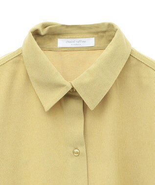Green Parks ソフトコーデュロイシャツ Yellow