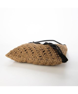 UNBILLION cachecache フリル編みワンハンドルクロッシェトート ブラック