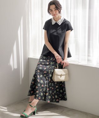 組曲 トップハンドル ハンドバッグ アイボリー系