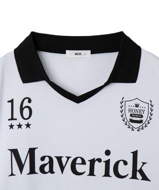 WEGO ドロストゲームロゴT（LS） ホワイト