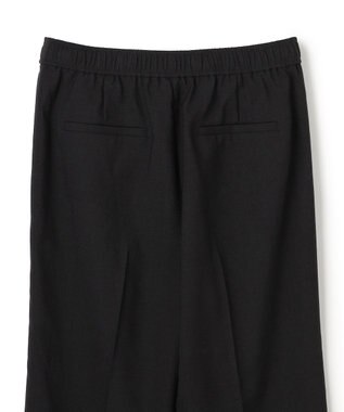 UNFILO 【セットアップ着用可/ウエストゴム】TENNEN TOUCH セミフレア パンツ ブラック