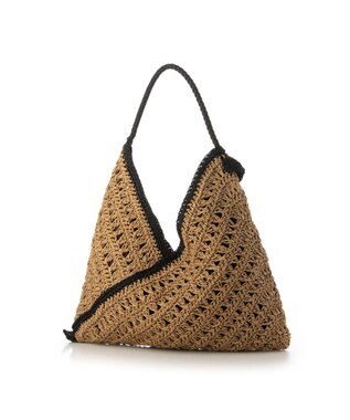 UNBILLION cachecache フリル編みワンハンドルクロッシェトート ブラック